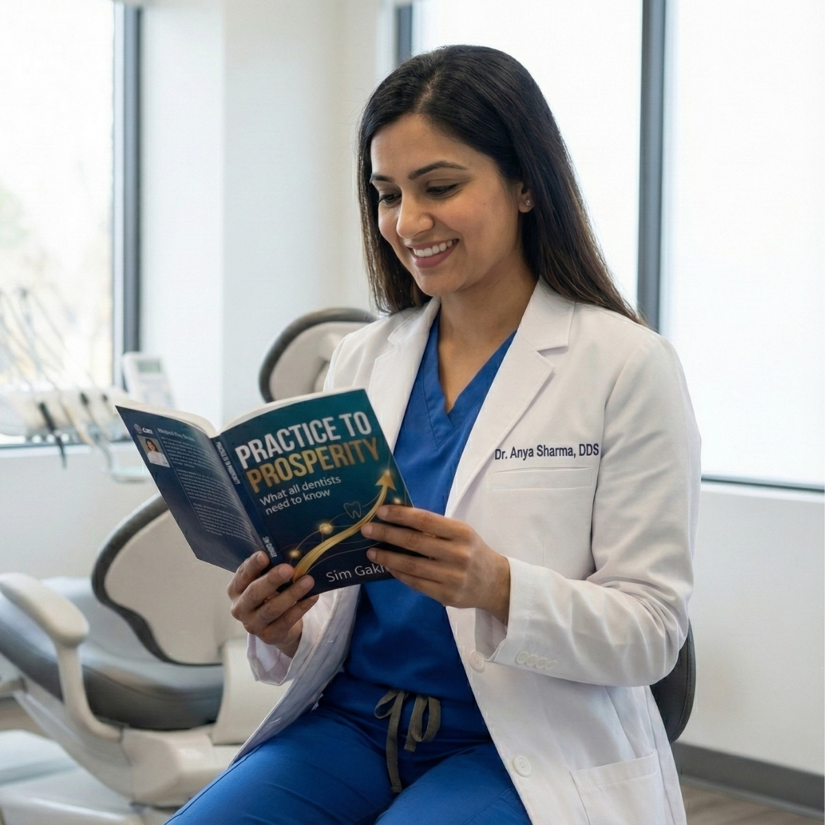 Dentist reading Practice to Prosperity