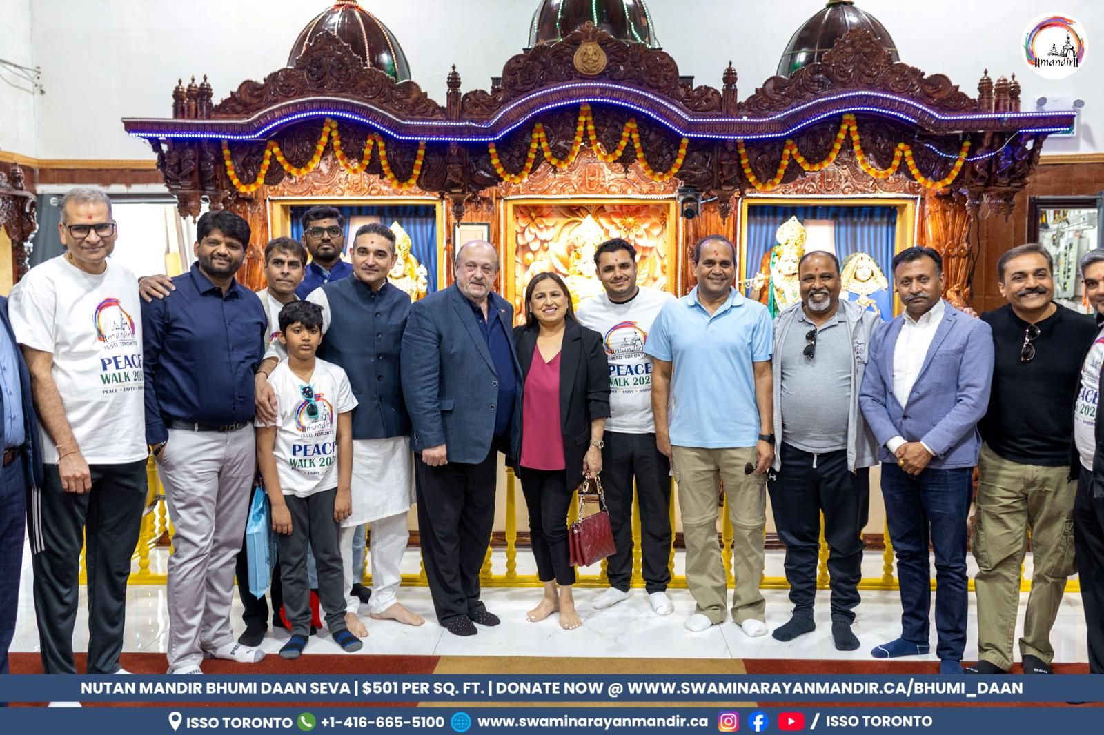Sim Gakhar at ISSO Toronto Peace Walk 2026 community event